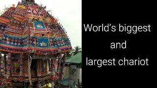 World's BIGGEST and LARGEST Chariot in a NARROW Road