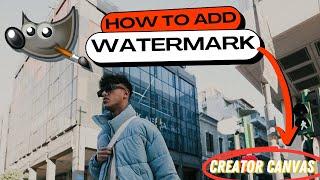 How to Create a CUSTOM WATERMARK in GIMP (Text or Graphic)