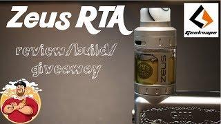 Zeus RTA by Geekvape Review/Build/Giveaway | Single Coil Build Halloween Style!