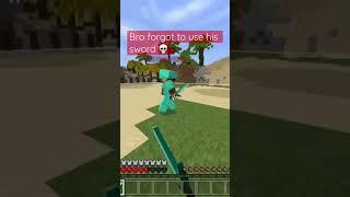 #funny #meme #minecraft #trending #memes #fyp  #pvp bro forgot to use his sword