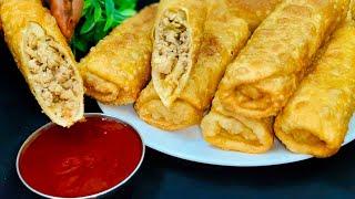 चिकन रोल जिसे रोजेदार सबसे ज्यादा खाना पसंद करते है Iftar Special Chicken Spring Roll | Chicken roll