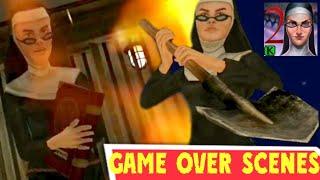 EVIL NUN 2 - GAME OVER SCENES