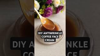 How to make antiwrinkle coffee face cream. #skincare #facecream #antiwrinkle #antiaging #