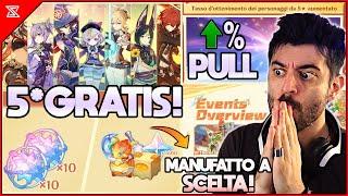 5 STELLE GRATIS, PULL AUMENTATE e ARTEFATTI CUSTOM! IL MIGLIOR ANNIVERSARIO di GENSHIN IMPACT