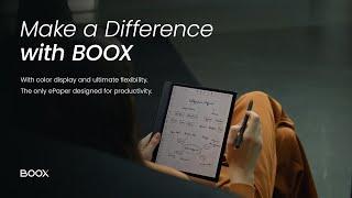 Make a Difference with BOOX