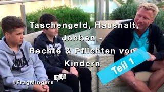 Taschengeld und Haushalt - Rechte und Pflichten von Kindern! #FragMingers Pt.1 Kids-Special