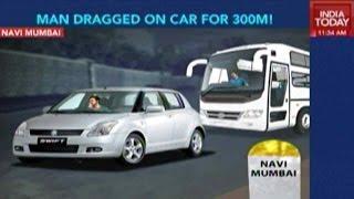 Caught On Camera: Man Dragged On Car Bonnet For 300m In Mumbai