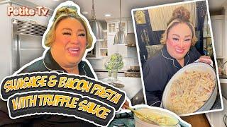 SAUSAGE & BACON PASTA IN TRUFFLE SAUCE | PETITE TV