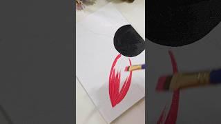 Easy flower painting #shorts #shortvideo #flowerpainting
