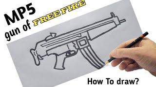 Mp5 gun drawing from free fire | garena free fire