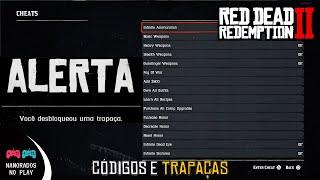 TODOS códigos trapaças e comandos de Red Dead Redemption 2