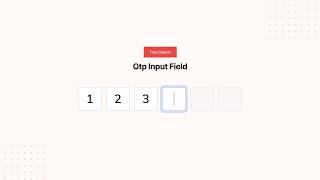 Otp Input Field - HTML CSS Javascript