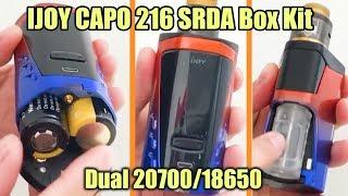 Close look at IJOY Capo 216 squonk mod |Dual 20700/18650 squonk mod | Elegomall |