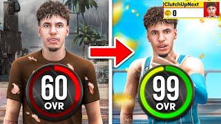 LAMELO BALL BUILD 60 OVR to 99 OVR in 1 VIDEO (No Money Spent)