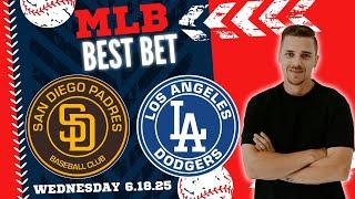 MLB Picks & Predictions - San Diego Padres vs Los Angeles Dodgers - 6/18/25 | MLB Best Bets & Odds