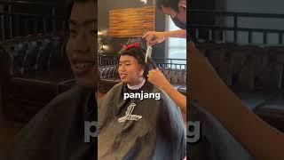 Potong rambut pake rambut palsu