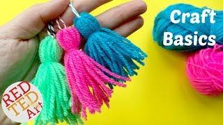 How to make a Tassel  - Quick & Easy Yarn Tassel DIY - CRAFT BASICS