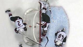 Smith sprawls out for two acrobatic saves