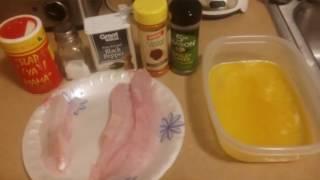 Cooking cajun blackened fish!