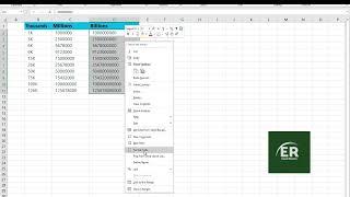 Format numbers in Thousands | Million | Billions in Excel