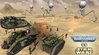 WARHAMMER 40K vs STAR WARS: Imperial Guard vs CIS Battle Droids - Men of War: Assault Squad 2