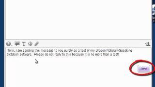 Dragon Naturally Speaking Premium version 11 demo in Yahoo Messenger