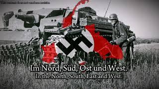 SS Marschiert in Feindesland (Teufelslied) German WW2 March [German + English Lyrics]