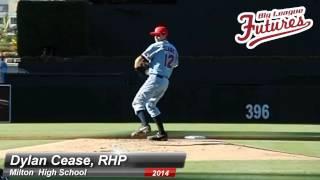 DYLAN CEASE, RHP, MILTON HIGH SCHOOL CLASS OF 2014, PITCHING MECHANICS AT 200 FPS