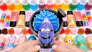 Satisfying Video How To Make Rainbow Minions Slime Makeup Eyeshadow Mixing Random Things GoGo ASMR