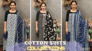 Step Into Comfort & Style – Shop Cotton & Semi Chanderi Unstitched Suits Today 