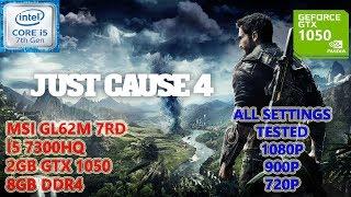 Just Cause 4 i5 7300HQ GTX 1050 8GB RAM (All Settings Tested)