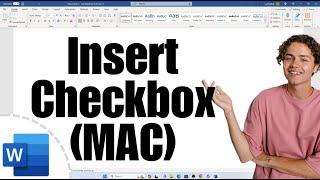 How To Insert Checkbox in Word MAC (MacBook)