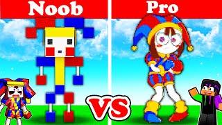 NOOB vs PRO: AMAZING DIGITAL CIRCUS Build Challenge!