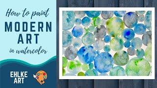 How to Paint a MODERN WATERCOLOR Painting