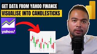 Get Data from Yahoo Finance AUTOMATICALLY / Show data as Candlesticks // Beginners Guide to Power BI