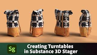 Creating Turntables in Substance 3D Stager | Adobe Substance 3D