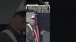 Trump honours ‘int’l record breaker’ Cadet Chris Verdugo, calls him definition of ‘Army Strong’