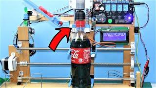 DIY 500ml Bottle Filling and Capping Machine Using Arduino & Flow Sensor