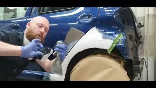 Car repair- putty tips and machine technic