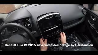 Renault Clio IV 2015 navi/radio disassembly/demontage