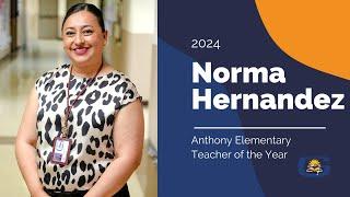 2024 Teacher of the Year for Anthony Elementary - Norma Hernandez