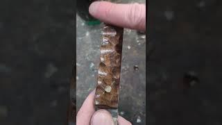 Oiling a wooden knife handle.#shorts  #knifemaker #knifehandles #KnifeMaking #knivesandtools