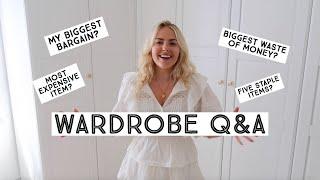 WARDROBE Q&A | WHAT'S IN MY WARDROBE? | RUBY HOLLEY