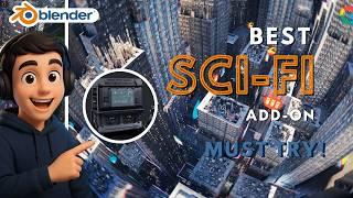 sci-fi blender addon you must try! in 2025 #viralvideo #blender #scifi #3danimation #viral