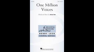 One Million Voices (SATB Choir) - by Brian Tate