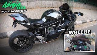 kawasaki Ninja H2 Crazy Ride | Wheelie Attempt 
