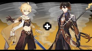 Genshin Impact A Cool Trick With Anemo MC And Zhong Li