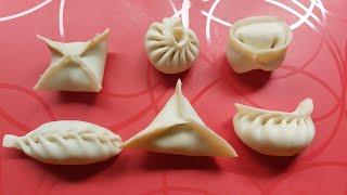 6 Ways To Fold Dumpling || Momos Folding Tips || Basic Momos Folding || F&B Nepal