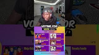 Kai Cenat votes FGTeeV for Nickelodeon 2024 Kids Choice Awards