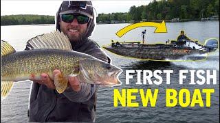 I BOUGHT a CRAZY NEW BOAT and Caught a WALLEYE!